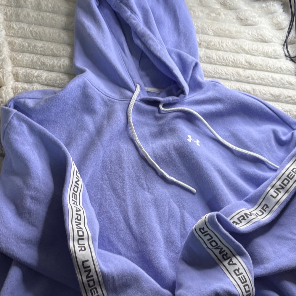 Under Armour Purple Crop Top Hoodie